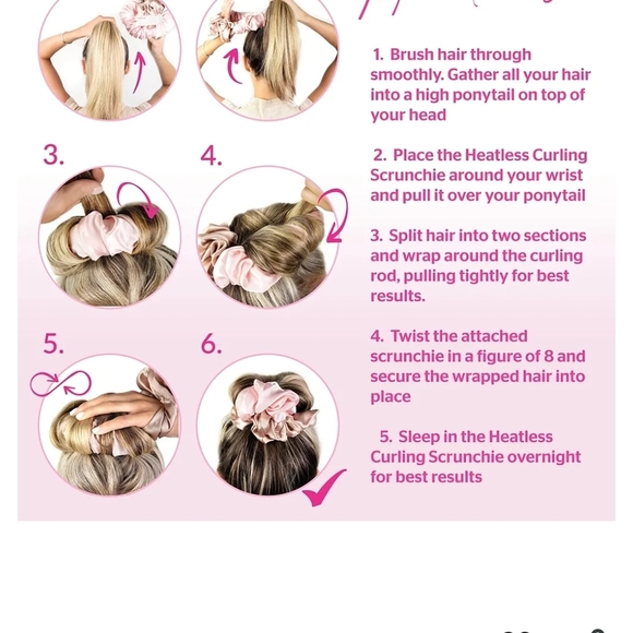Brush Works Heatless Curling Scrunchie - Picture 5 of 10